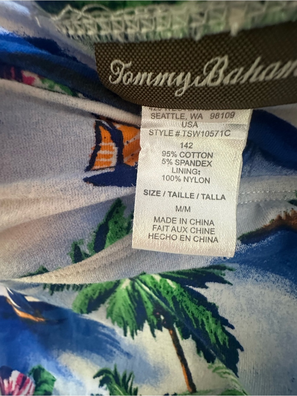 Tommy Bahama Tropical Island Strapless Maxi Dress Medium Twist Bust - Picture 2 of 4